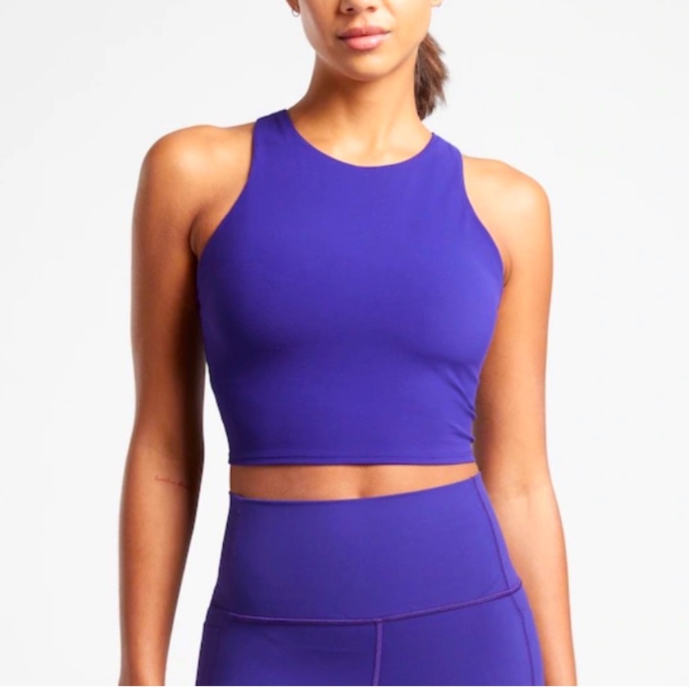 Athleta tank bra crop in royal blue